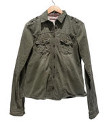 Vintage Abercrombie & Fitch Army Green Button Up Collared Shirt Medium‎ Cotton Photo 0