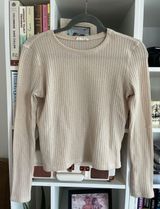 Waffle Knit Crop Long Sleeve Photo 0