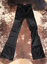 Edikted Leather Flare Pants Photo 0