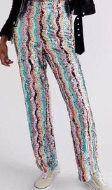Dance Again Multi Color Rainbow Sequins Pants 🔥 Photo 0