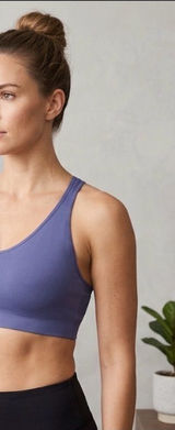 Offline x Aerie Real Me Lightweight Seamless Periwinkle Yes Sports Bra Large Photo 0