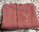 walk in love. Women’s‎ Pink Fleece Do Not Worry Wildflower Zip Up Hoodie Small Photo 0