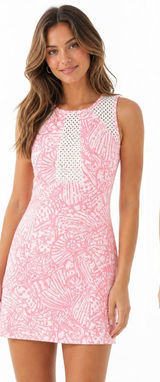 Lilly Pulitzer Kaylee Shift Dress Hubba Bubba Sea Cups Pink Size 8 Photo 0