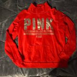 PINK Victoria's Secret Red Sweater with Silver Accents Photo 0