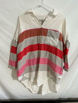 Holding‎ Horses by Anthropologie Oversized 100% Cotton Botton Down Shirt XS/S Photo 0