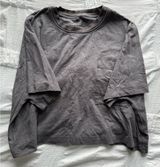 Lululemon Athletica Gray Short Sleeve Tee Photo 0
