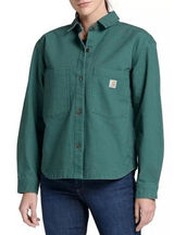 Carhartt Women's Duck Canvas Overshirt Green XXL NWT $80 MSRP Photo 0