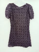 Lulus NWT Women's Black Floral Crochet Lace Cocktail Dress Size Small Photo 0