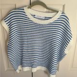 NWOT Knit Mix Short Sleeve Top Photo 0