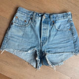 Levi's 501 blue denim shorts Photo 0