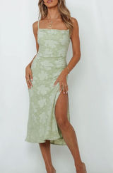 Drinks On Me Midi Hello Molly Dress Pistachio Photo 0