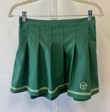 Sergio Tacchini Kalkman Pleated Tennis Skirt in Green‎ Small Golf Athleisure Photo 0