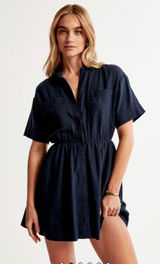 Abercrombie Linen Shirt Dress Photo 0