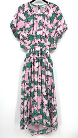 Chelsea 28 Womens XL Dress Pink Green Organic Cotton Resort Summer Casual Travel Photo 0