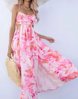 Floral maxi dress Pink Size XS Photo 0