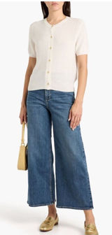 rag & bone Wide Leg Serena Crop Cropped Denim medium wash jeans 28 Photo 0