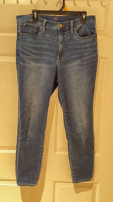 J.Crew 10" High-Rise Skinny‎ Jeans Medium Wash Blue Denim Size 31 Photo 0