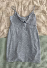 Abercrombie & Fitch Twist Front Cutout Mini Dress size Medium Petite Photo 0