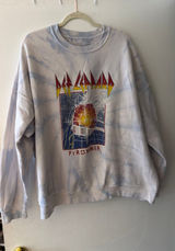 Crewneck Pyromania Urban Outfitters Def Leppard Tie-Dye L/XL Photo 0