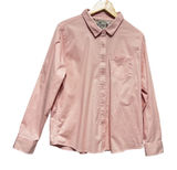 King Ranch Women Western‎ Coastal Cowgirl Button Up Top L Pink Prairie Country Photo 0