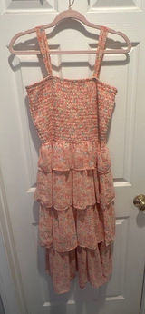 Floaral tiered summer brunch midi dress Photo 0