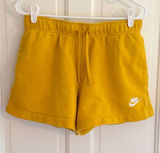 Nike Sportswear Club Fleece Mustard‎ Yellow Shorts Women’s M Photo 0