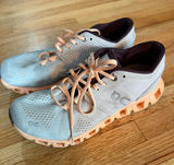 On Running Women's Cloud X Silver & Almond Athletic Sneakers- 7.5 Photo 0