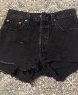 Black Levi’s 501 Denim Shorts Photo 0