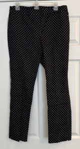 Lauren Ralph Lauren Dress Pants Women's Sz 10 Black Polka Dot Preppy Career EUC Photo 0