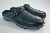 Orthofeet Irma Womens Size 11 Medium Black Leather Orthopedic Comfort Clog Mules Photo 0