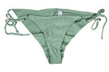 Aerie Ribbed Green Bikini Bottoms Tie Side Swimsuit‎ Size XL Photo 0