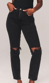 Abercrombie Curve Love Ultra High Rise 90s Straight Jean Photo 0