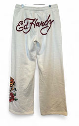 Ed Hardy Wide Leg Sweatpants Tiger Floral Y2K Tattoo Graphic Lounge Pants Photo 0