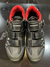 Shimano M088 black red‎ cycling shoe unisex size 41 W8.5-9 or M7-7.5 Photo 0