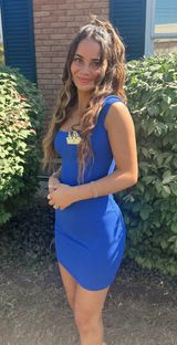 Blue square top dress Size XS Photo 0