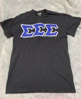 Tri Sigma Letters Black Photo 0