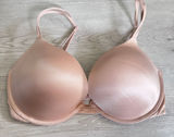 Victorias Secret Very Sexy Push Up Bra 32DDD Nude Rhinestone‎ Underwire Smooth Photo 0