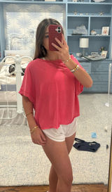 Open back pink top Photo 0