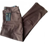 Lee NEW Women's Casual Dress Pants Size 12 Relaxed Fit Brown Herringbone City Photo 0