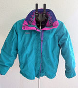 Vintage 80s 90s Columbia Bugaboo Bright Fleece Lined Two Piece Ski Jacket M USA Photo 0