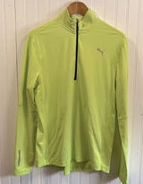 Puma cool cell lime green quarter zip jacket Photo 0