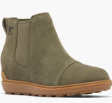 Sorel Evie II Waterproof Chelesa Bootie, Size 5.5 Stone Green, Leather/Suede NWT Photo 0
