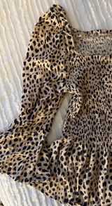 Cheetah Print Crop Long Sleeve Photo 0