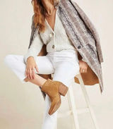 Blank NYC Snake Charmer Vegan Suede Jacket Duster Animal Print Boho Western Photo 0