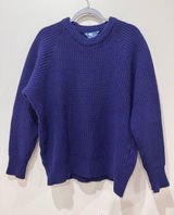 Vtg Norsewear XL Navy Knit Fisherman Sweater Wool Scandinavian Photo 0