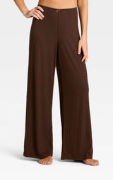 Auden ribbed long pajama bottoms Brown Size XS Photo 0