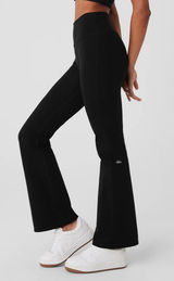 Alo Black Airbrush Flare Leggings Photo 0