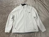 White Northface Hooded Zip Up Jacket Photo 0