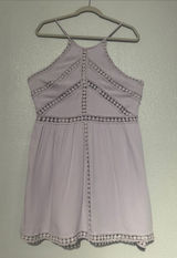 NWT Lulus Lavender Leads to You Crochet Lace Halter Dress XL Photo 0