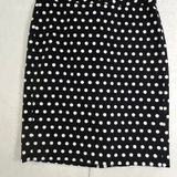 Banana Republic black & white polka dot midi pencil‎ skirt Size 6 Photo 0